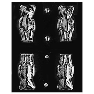 画像1: ３Dチョコレート型　スタンディングテディベア (1)