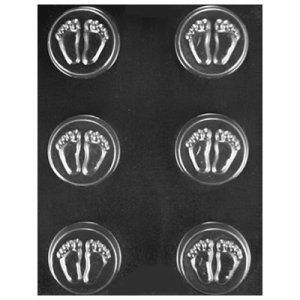 画像2: クッキーサンドチョコレート型 ベビーの足形 (2)