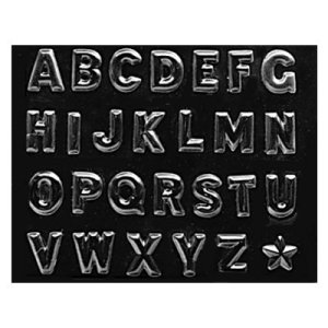 画像1: チョコレート型　アルファベット＆☆ (1)