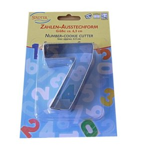 画像2: ドイツ/Stadter(ステンレス) クッキー型 数字 「7」 (2)