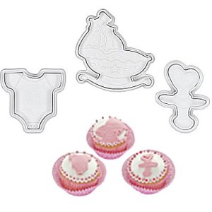 画像2: 在庫処分セール/ドイツ/Stadter  バネ式抜き型3個セット/ベビー (2)