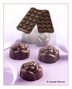 画像2: 訳ありセール品／イタリア製　シリコンモールド　ミニローズ　 (2)