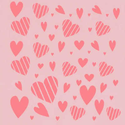 新入荷／アメリカ製ストライプハートステンシル入荷